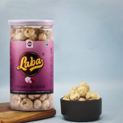 Laba – Roasted Flavoured Makhana Snacks (Cream & Onion)  (85 g) Laba – Roasted Flavoured Makhana Snacks (Cream & Onion)  (85 g)