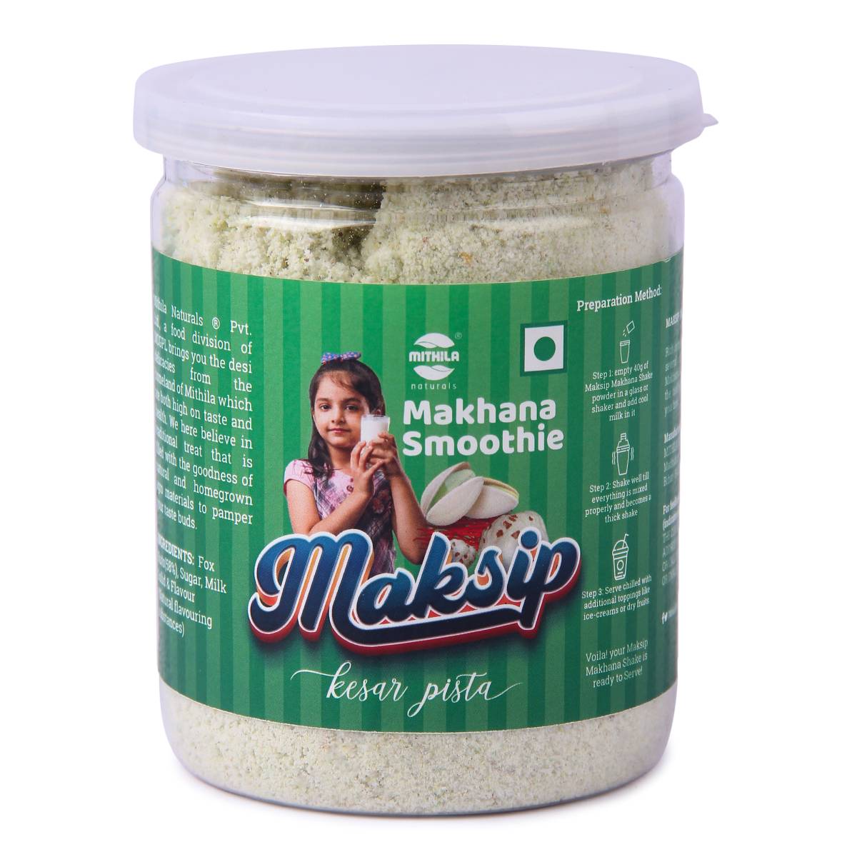 Maksip Keshar Pista Makhana Smoothie - 150 g