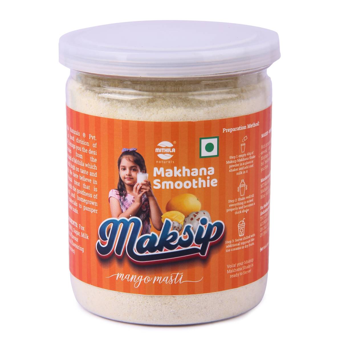 Maksip Mango Makhana Smoothie - 180 g