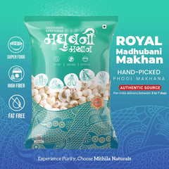 Madhubani Makhan Mithila Naturals Royal Hand-Picked Makhana (400 G)