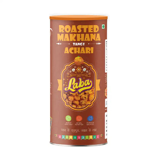 Laba Roasted Flavoured Makhana Composite Can - Achari Masti (75g)