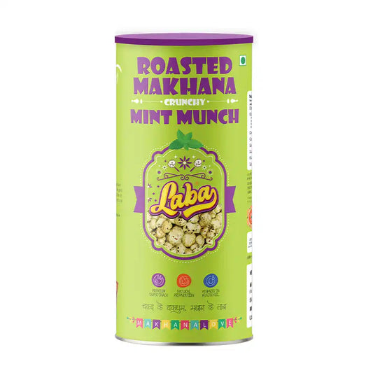 Laba Roasted Flavoured Makhana Composite Can - Mint Munch  (75g)
