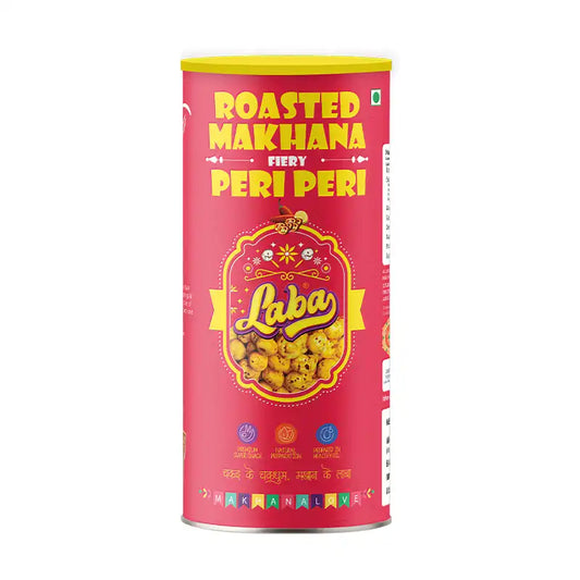 Laba Roasted Flavoured Makhana Composite Can - Peri Peri (75g)