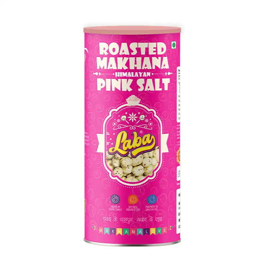Laba Roasted Flavoured Makhana Composite Can - Pink Salt  (75g)