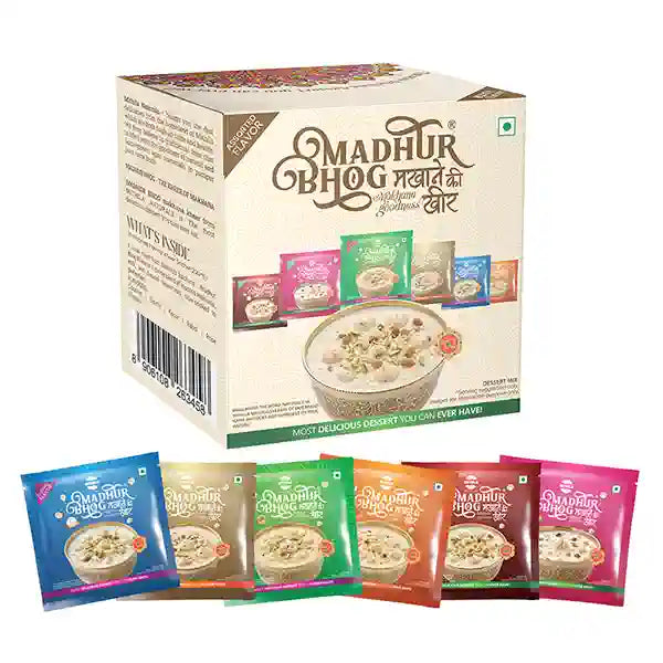 Madhur Bhog Makhana Kheer Pre-Mix (Assorted Flavors) - 20g*6