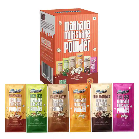 Maksip Makhana Milk Shake Premix - Assorted (132g)