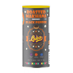 Laba Roasted Flavoured Makhana Composite Can - Black Pepper (75g)