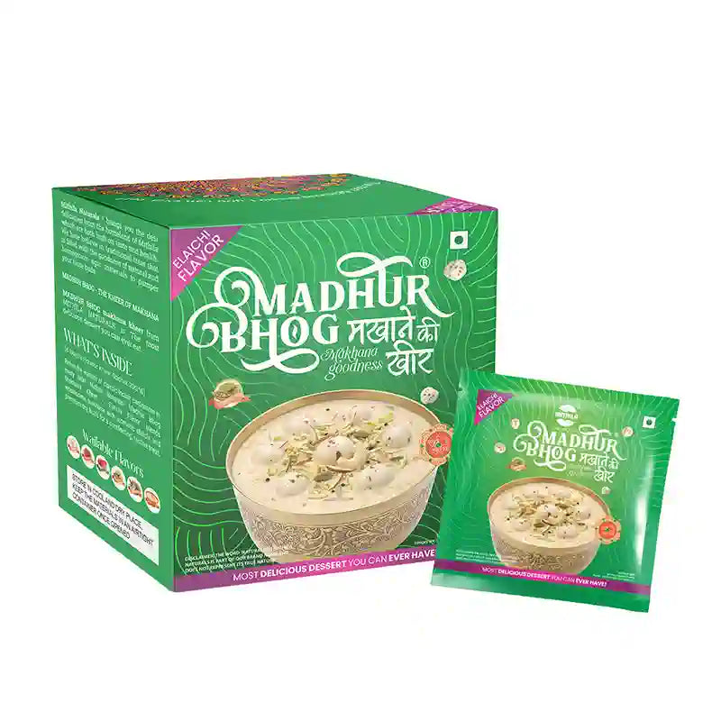 Madhur Bhog Makhana Kheer Pre-Mix (Cardamom) - 20g*6
