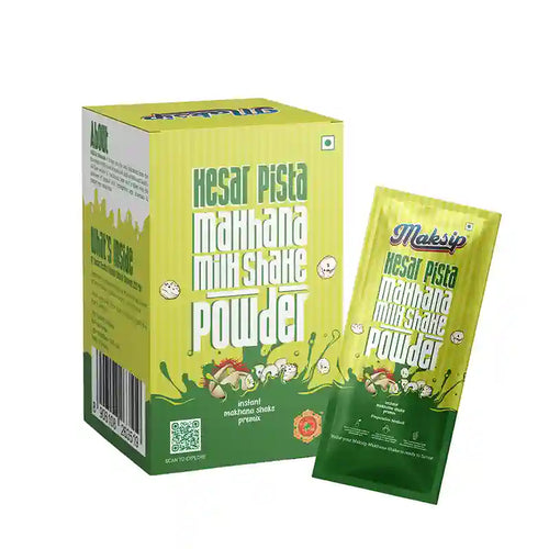 Maksip Makhana Milk Shake Premix - Kesar Pista (132g)