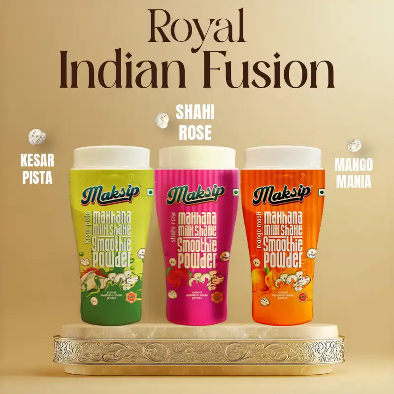 Maksip Makhana Milk Shake Premix - Royal Indian Fusion Box