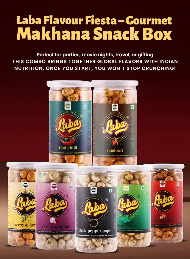 Laba Flavour Fiesta – Gourmet Makhana Snack Box