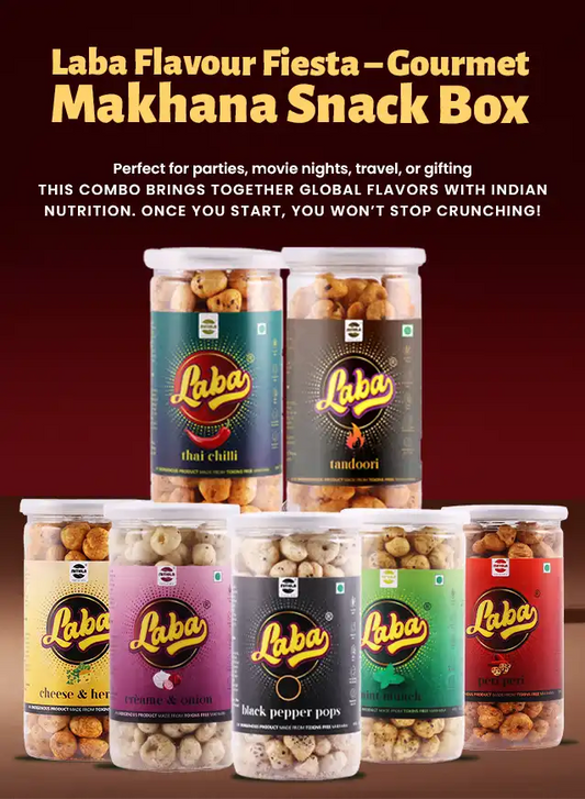 Laba Flavour Fiesta – Gourmet Makhana Snack Box