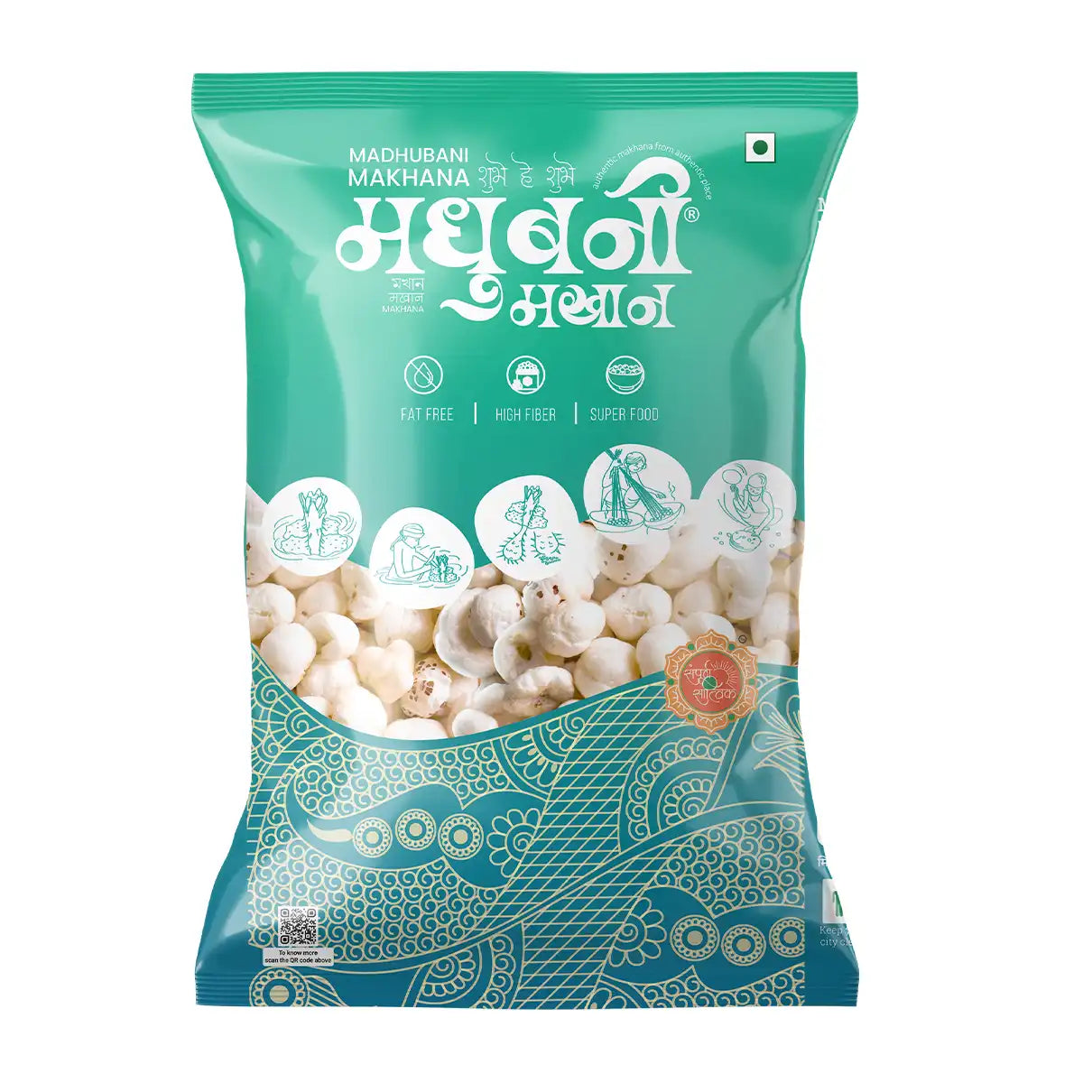 Mithila Naturals Royal Madhubani Makhan Hand-Picked Makhana (500 G)