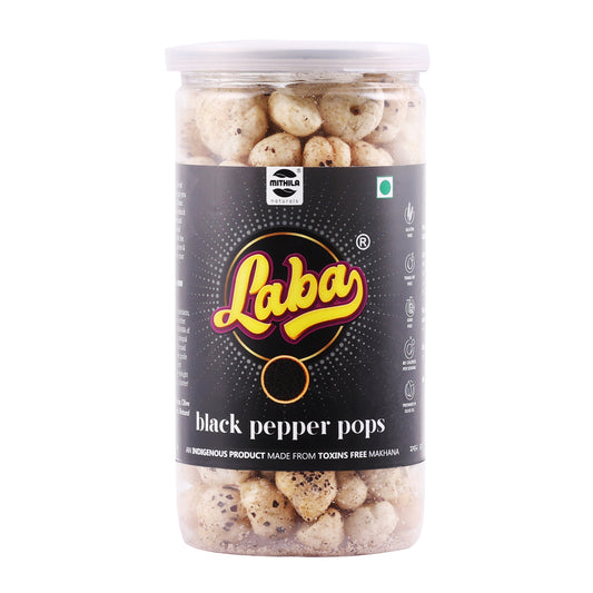 Laba - Roasted Flavoured Makhana Snacks (Pepper Pops)  (85 g)
