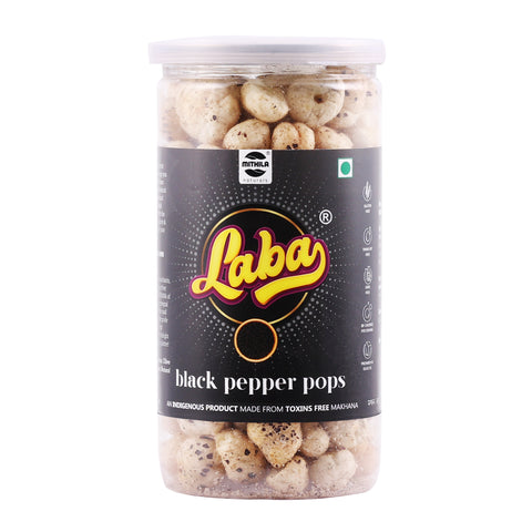 Laba - Roasted Makhana Snacks (Pepper Pops) - 85 g