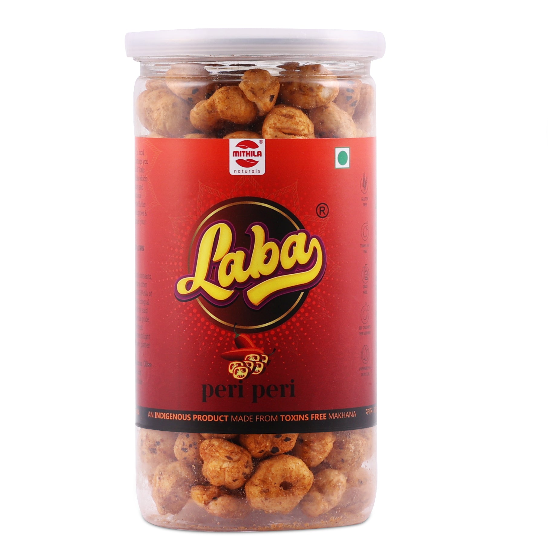 Laba - Roasted Makhana Snacks (Peri Peri) - 85 g