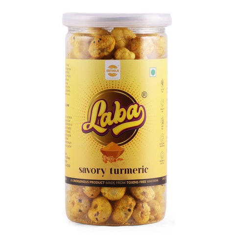 Laba - Roasted Makhana Snacks (Savory Turmeric) - 85 g