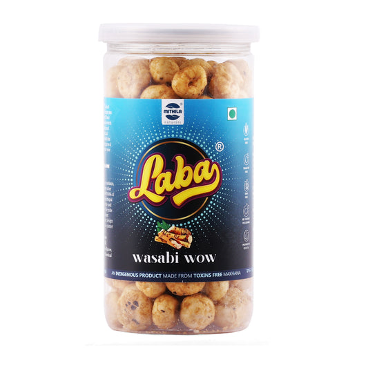 Laba - Roasted Flavoured Makhana Snacks (Wasabi Wow) (85 g)