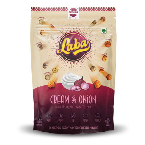 Laba – Roasted Makhana Snacks (Cream & Onion) - 40g